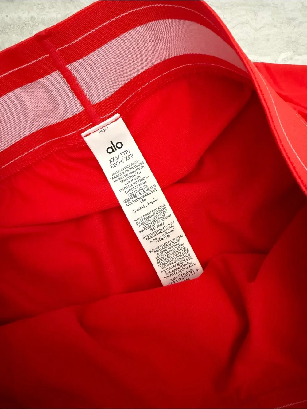❤️ALO❤️BRIGHT RED Match Point Tennis Skirt